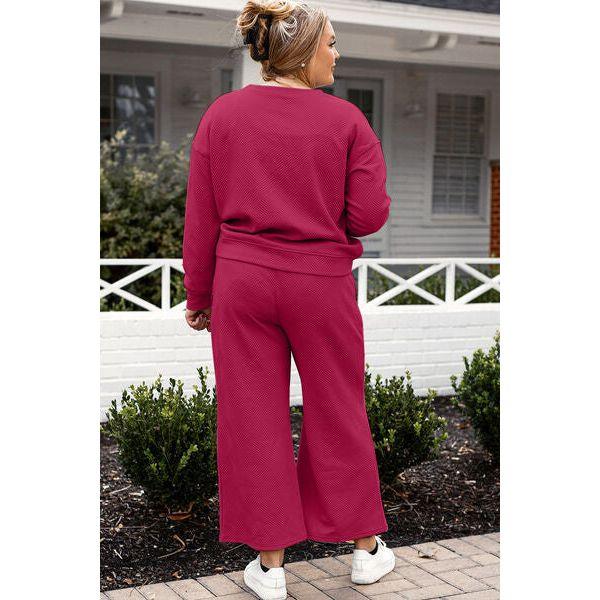 CozyChic Comfort Set Long Sleeve Top and Pants Set - becauseofadi