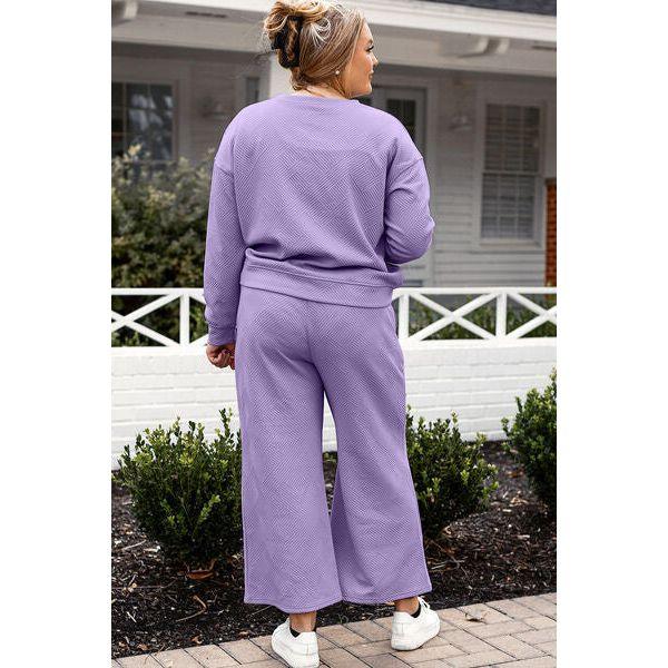 CozyChic Comfort Set Long Sleeve Top and Pants Set - becauseofadi