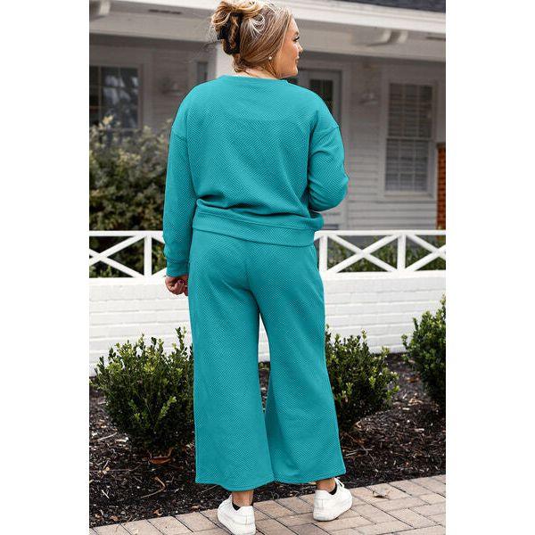 CozyChic Comfort Set Long Sleeve Top and Pants Set - becauseofadi