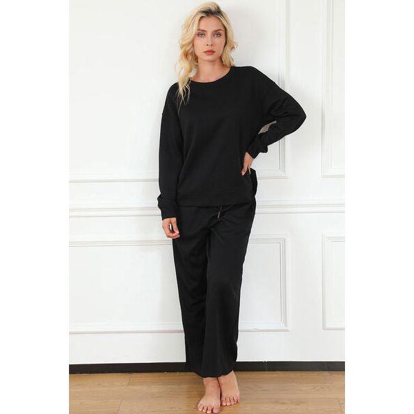 CozyChic Comfort Set Long Sleeve Top and Pants Set - becauseofadi