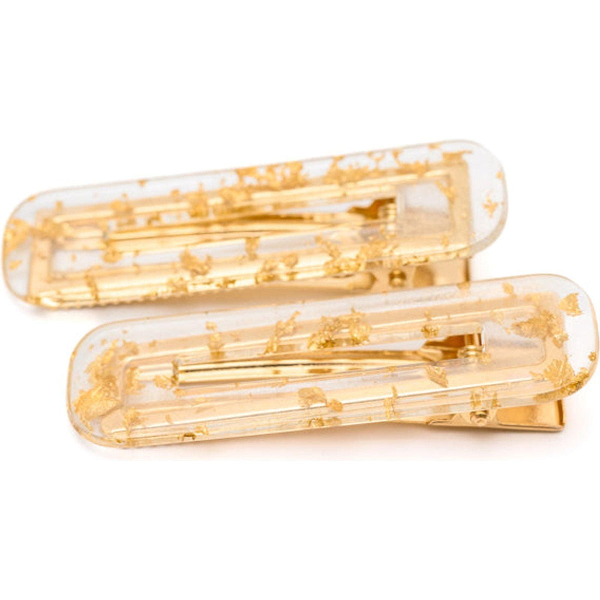 Double Trouble 2 Pack Hair Clip in Gold Leaf - becauseofadi