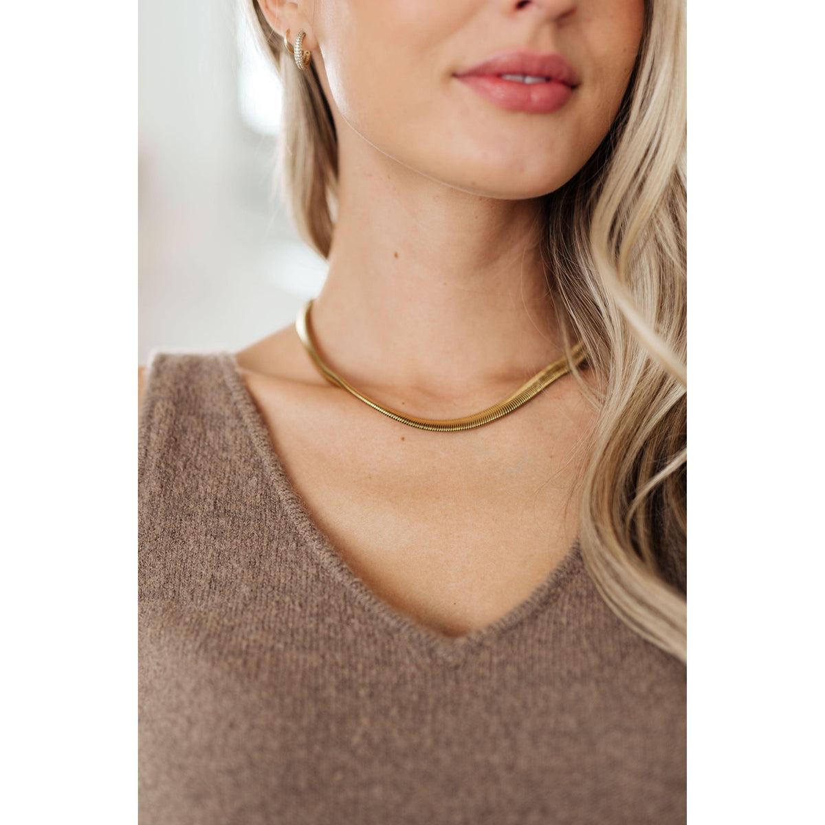 Enlighten Me Gold Plated Chain Necklace - becauseofadi