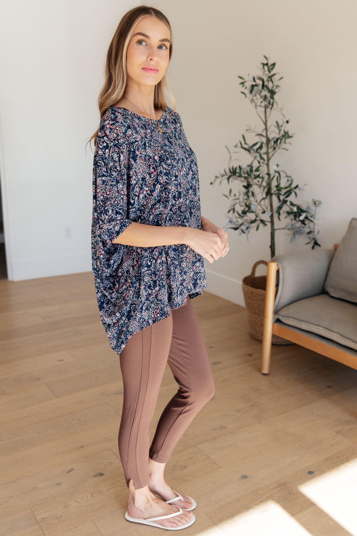 Essential Blouse in Navy Paisley - becauseofadi