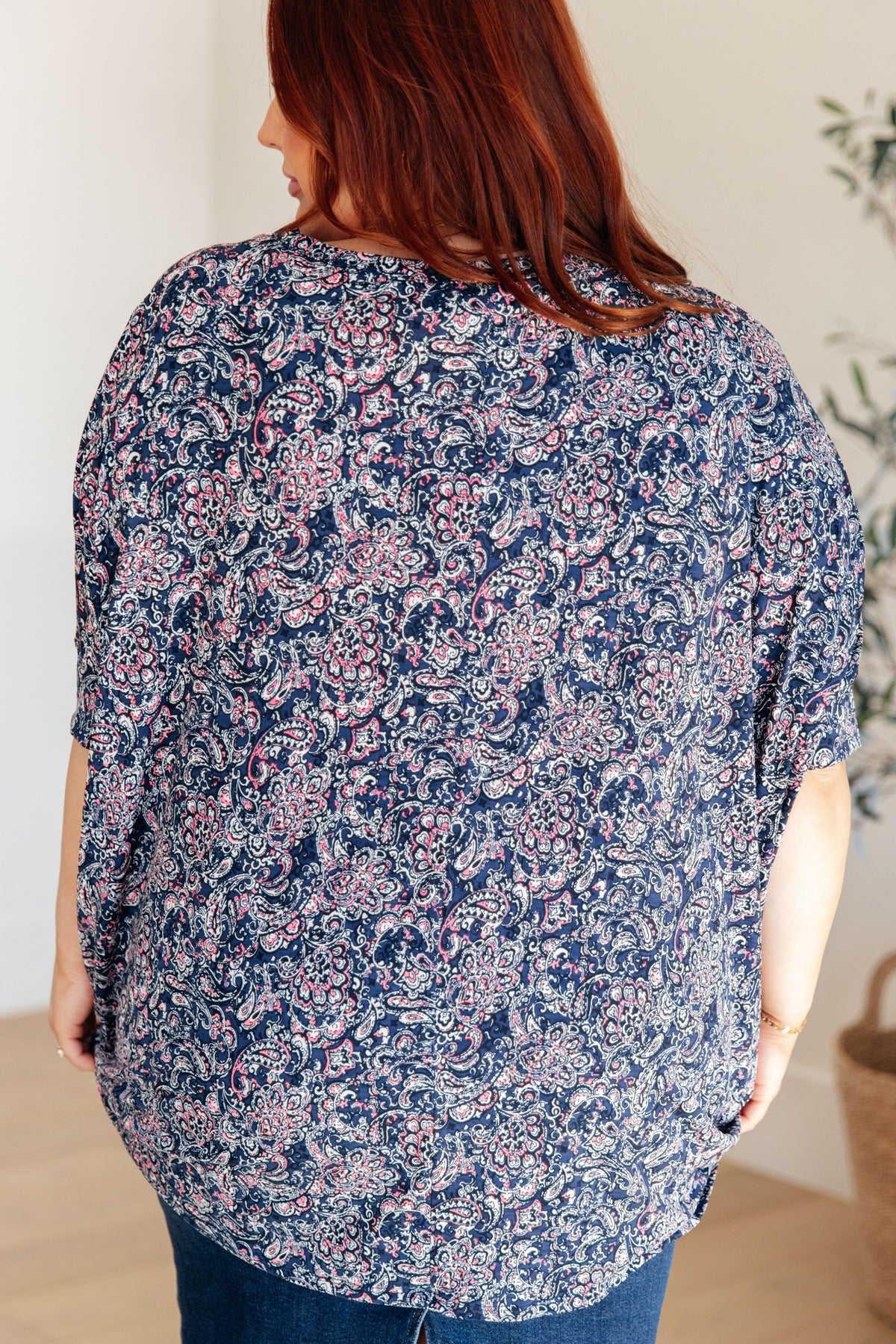 Essential Blouse in Navy Paisley - becauseofadi