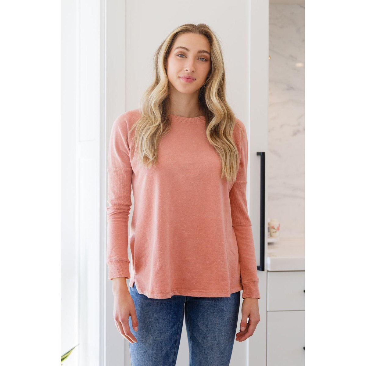 Fun Beginnings Raglan Top In Dusty Mauve - becauseofadi