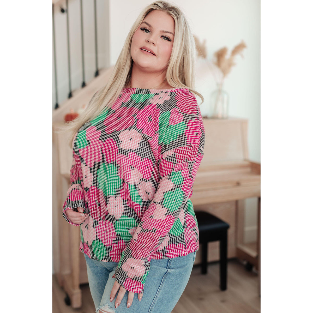 Group Chat Floral Top - becauseofadi