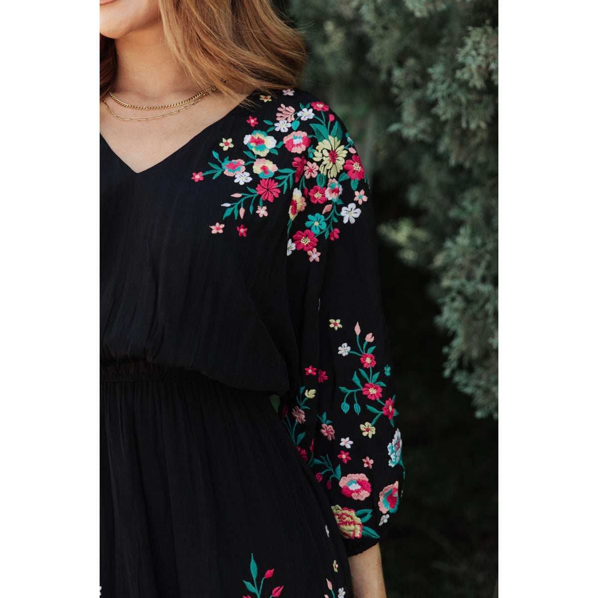 Happy To See You Floral Embroidered Dress - becauseofadi