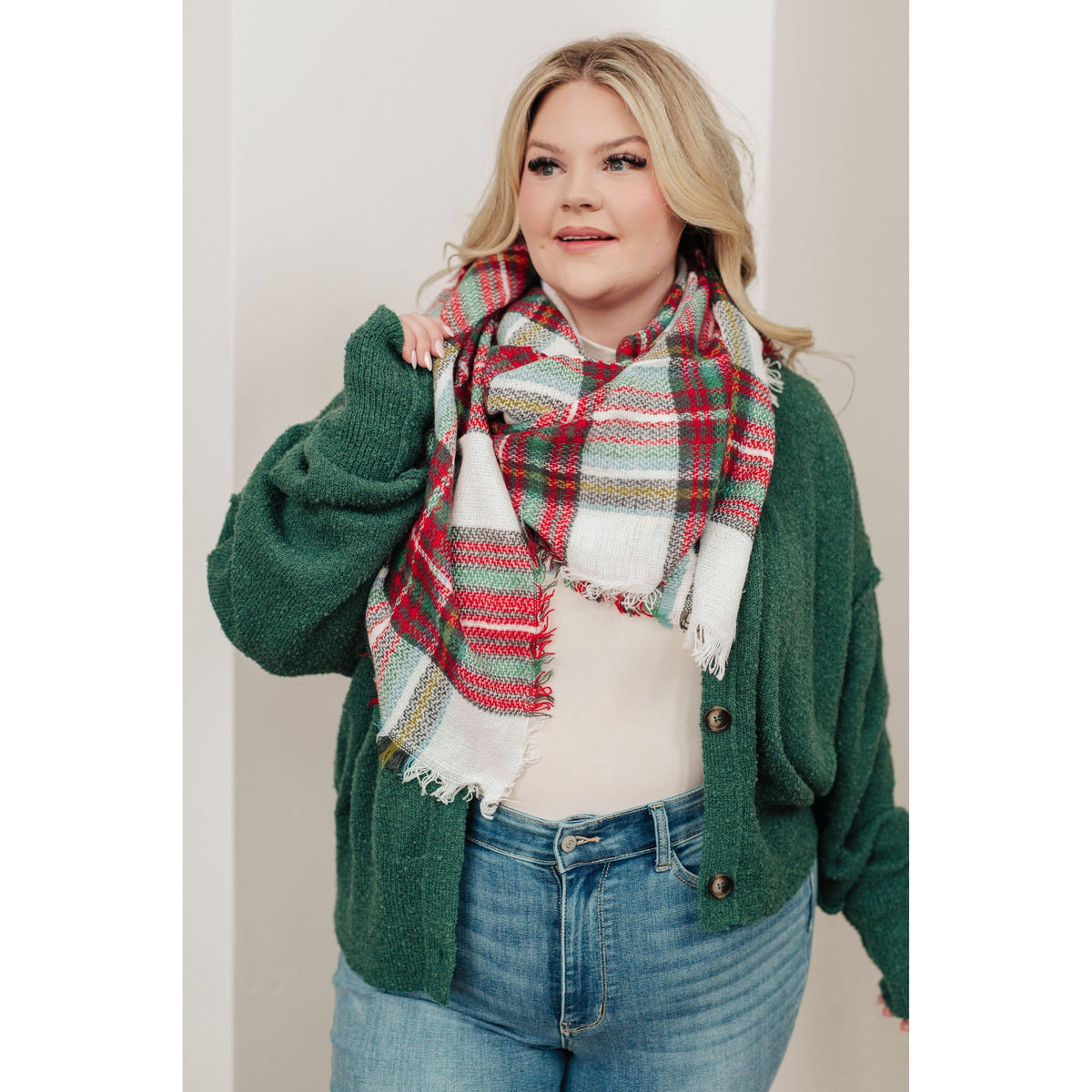 Holiday Plaid Scarf - becauseofadi