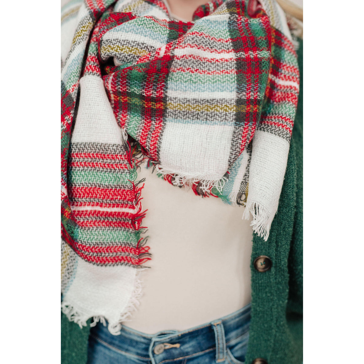 Holiday Plaid Scarf - becauseofadi