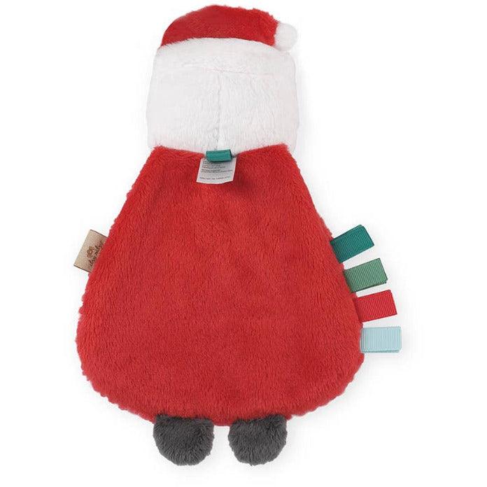 Holiday Santa Itzy Lovey Plush + Teether Toy | Baby Teether | Plush Baby Toy - becauseofadi