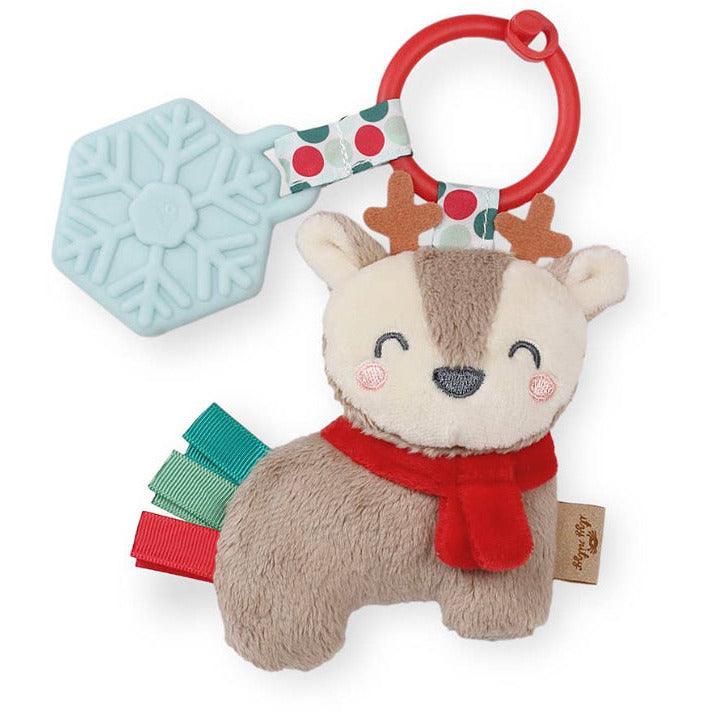 *New* Holiday Reindeer Itzy Pal™ Plush + Teether | Baby Teether - becauseofadi