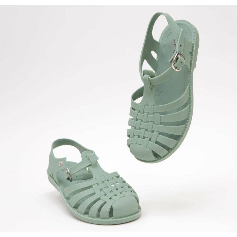 Women Flat Heel Gladiator Water Summer Shoes Sun Jelly Fisherman Sandal  GREEN | eBay