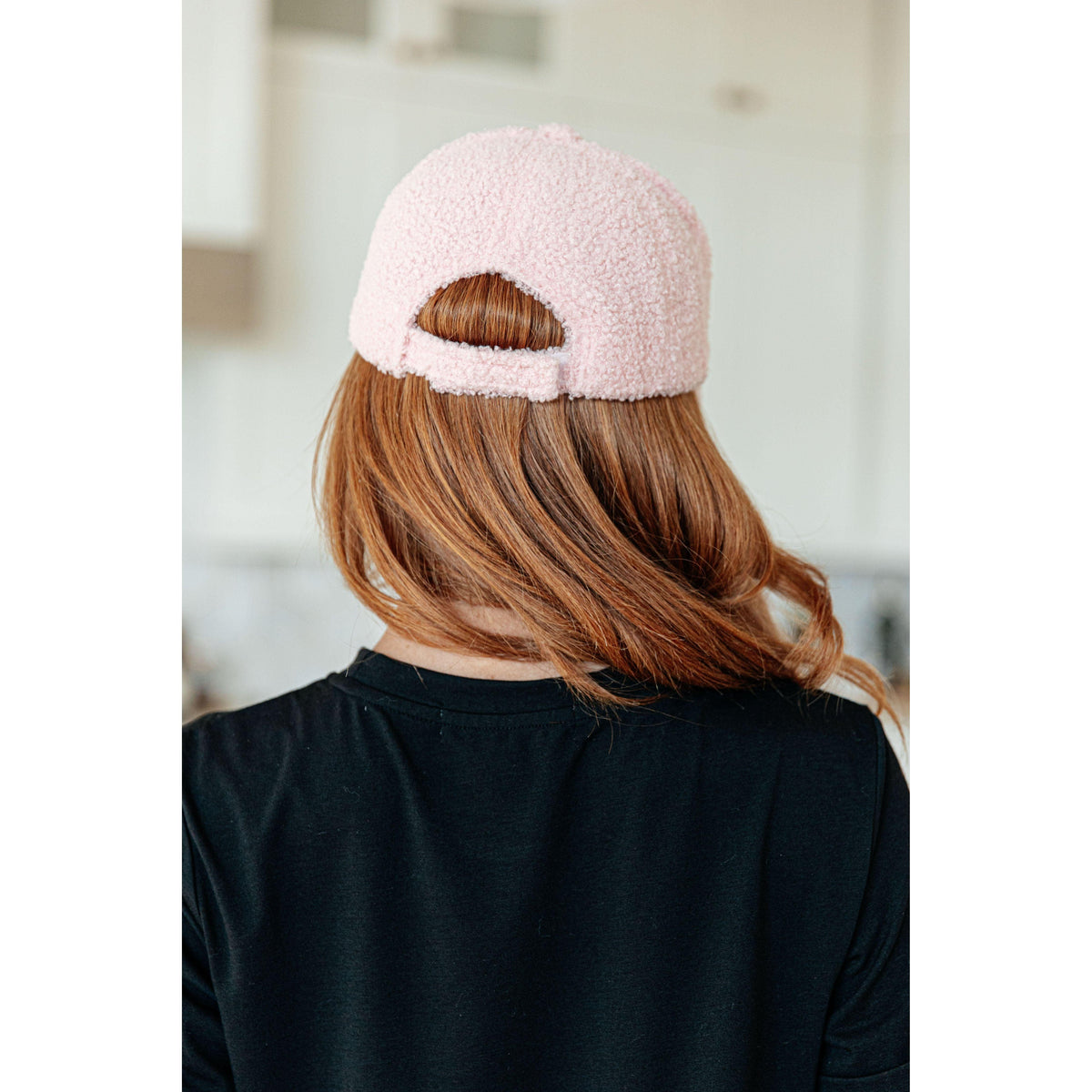 Lyla Sherpa Ball Cap in Pink - becauseofadi