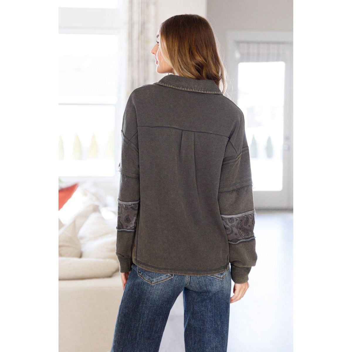 Moonstone Mineral Wash Pullover - becauseofadi