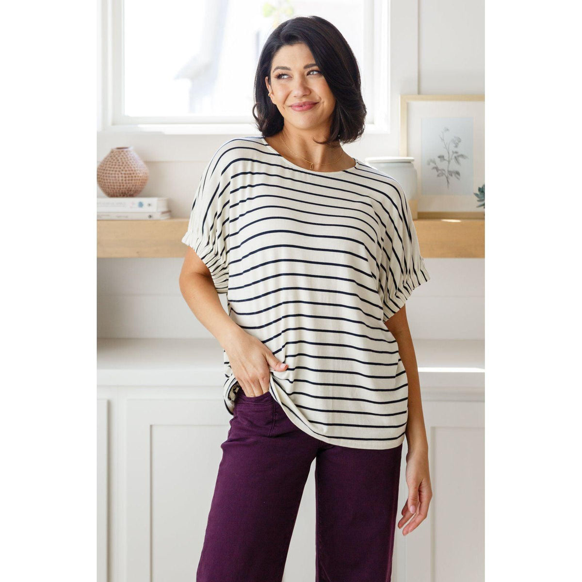 Much Ado About Nothing Striped Top - becauseofadi