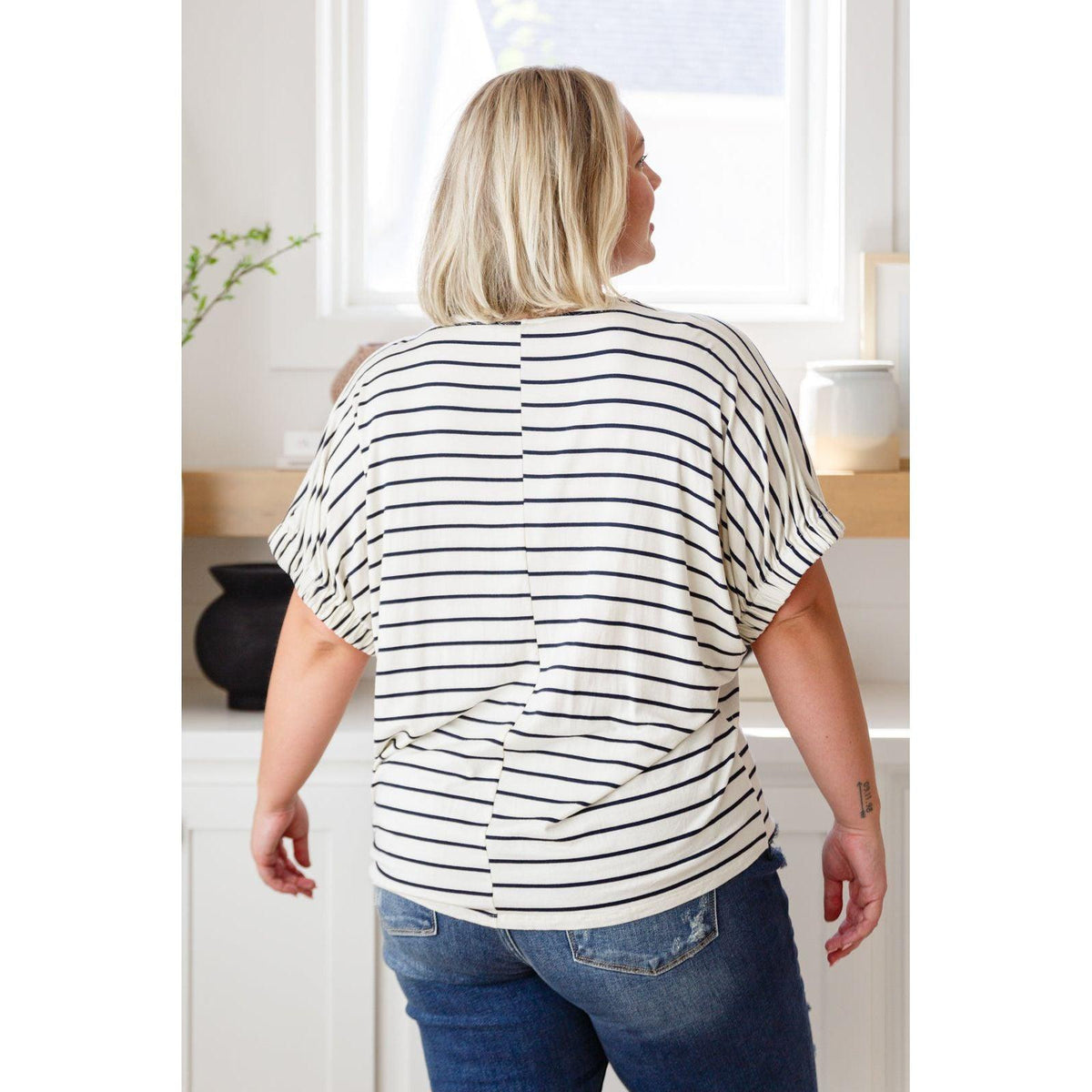 Much Ado About Nothing Striped Top - becauseofadi