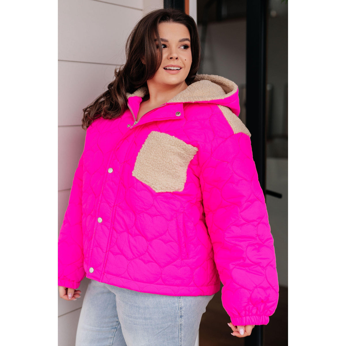 Not Sure How Puffer Jacket in Pink - becauseofadi