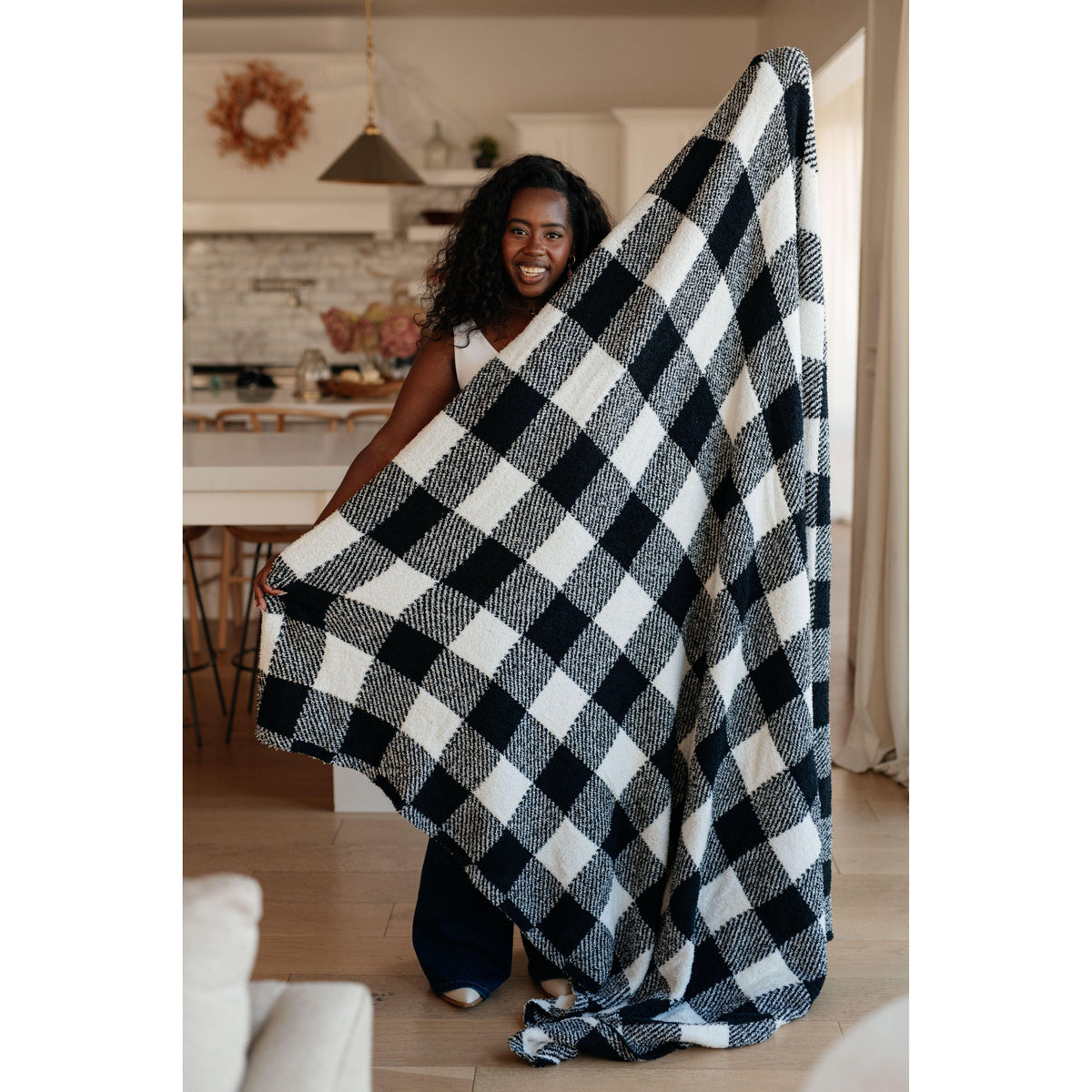Penny Blanket Single Cuddle Size in Plaid - becauseofadi
