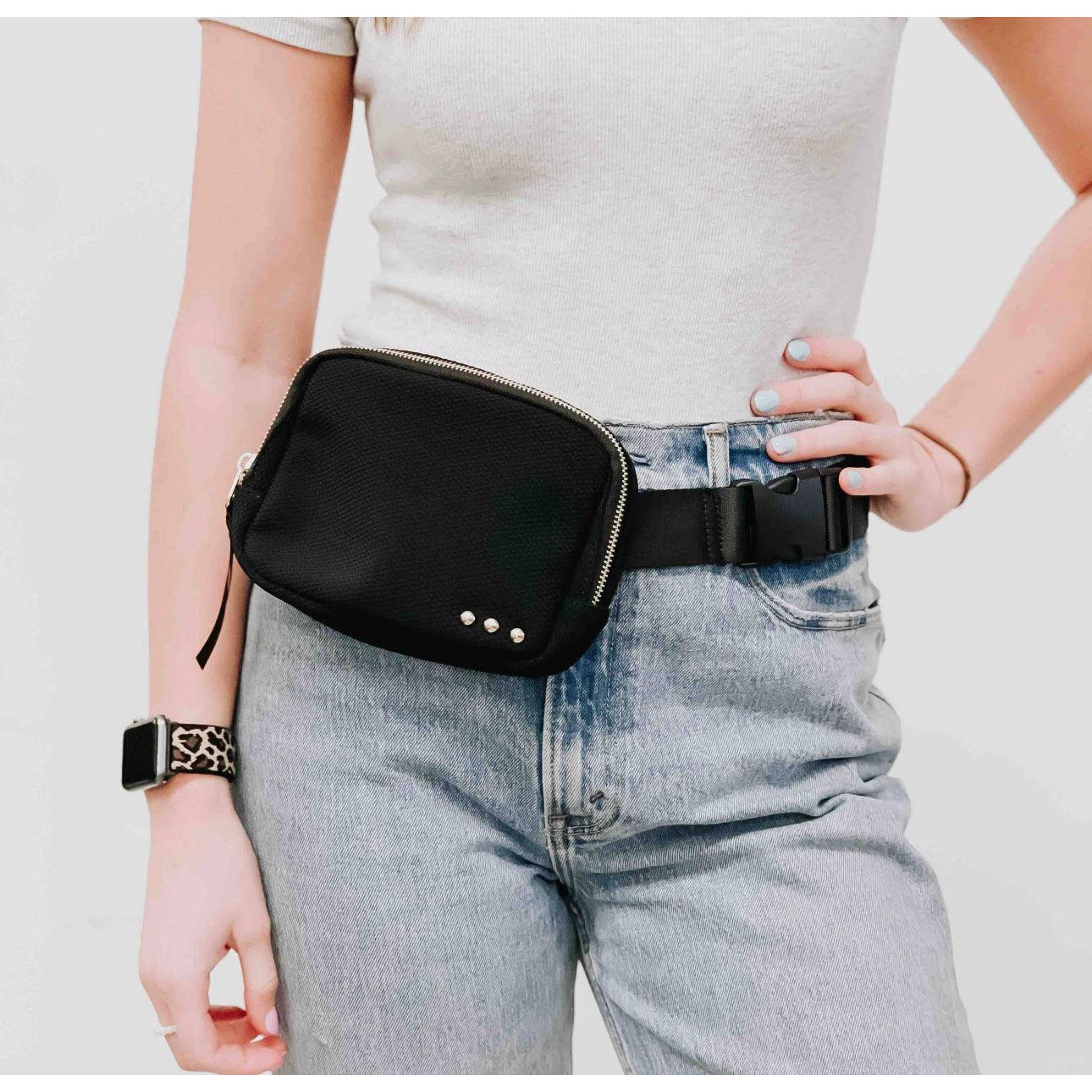 Womens black 2024 belt bag