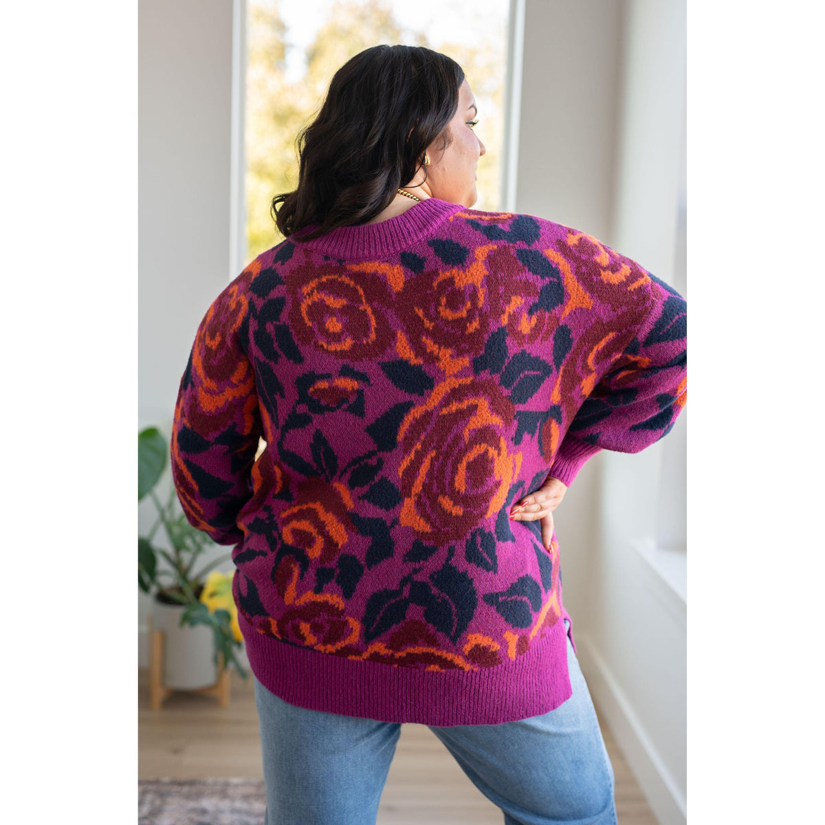 Rosie Posey Floral Sweater - becauseofadi