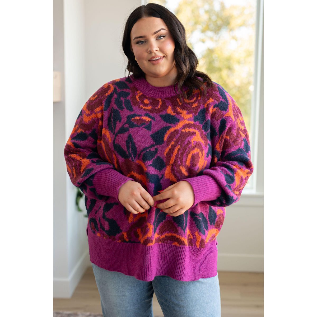Rosie Posey Floral Sweater - becauseofadi