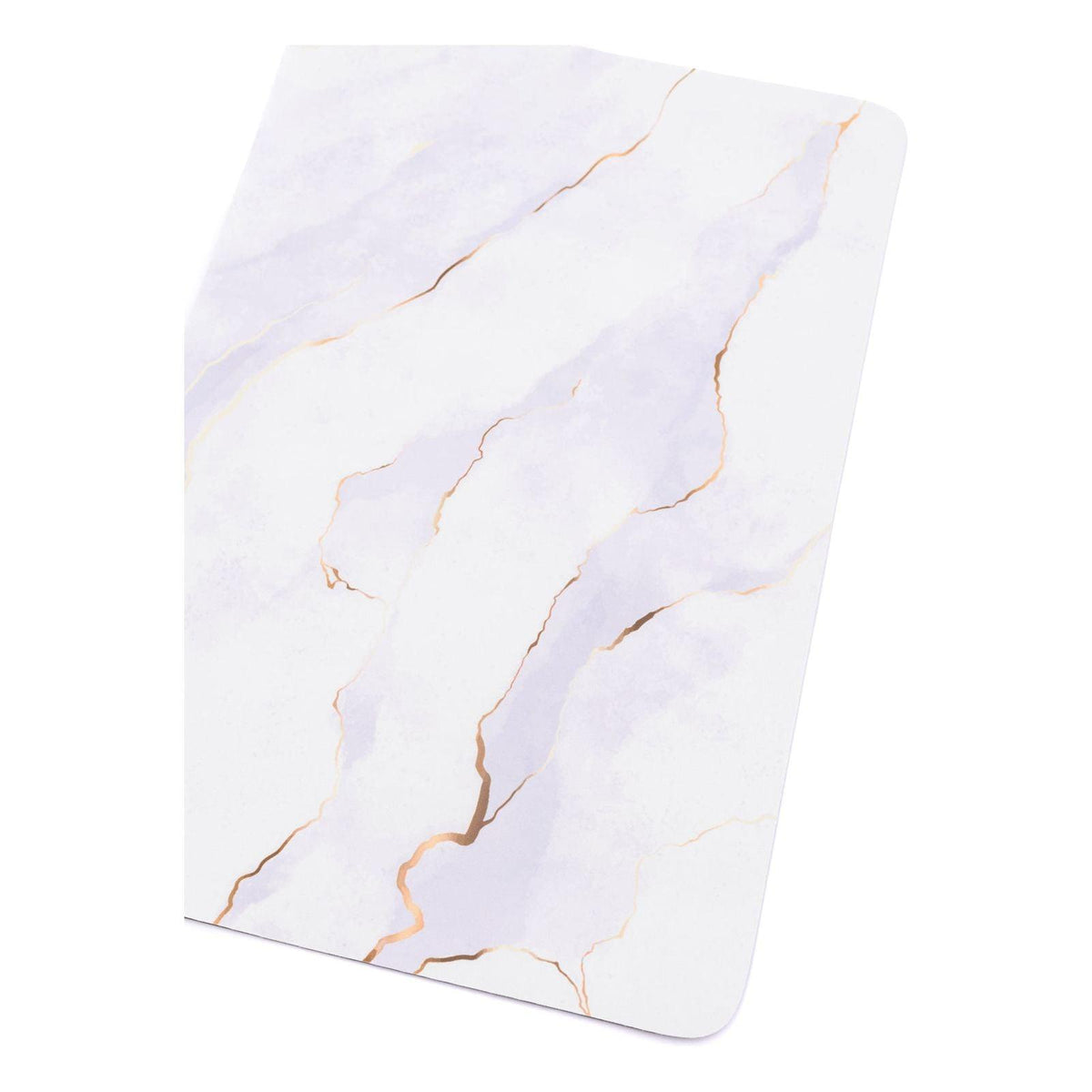 Say No More Luxury desk pad in White Marble - becauseofadi