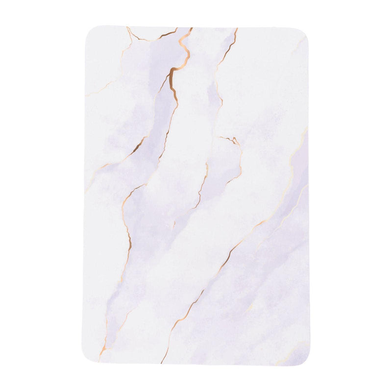 Say No More Luxury desk pad in White Marble - becauseofadi