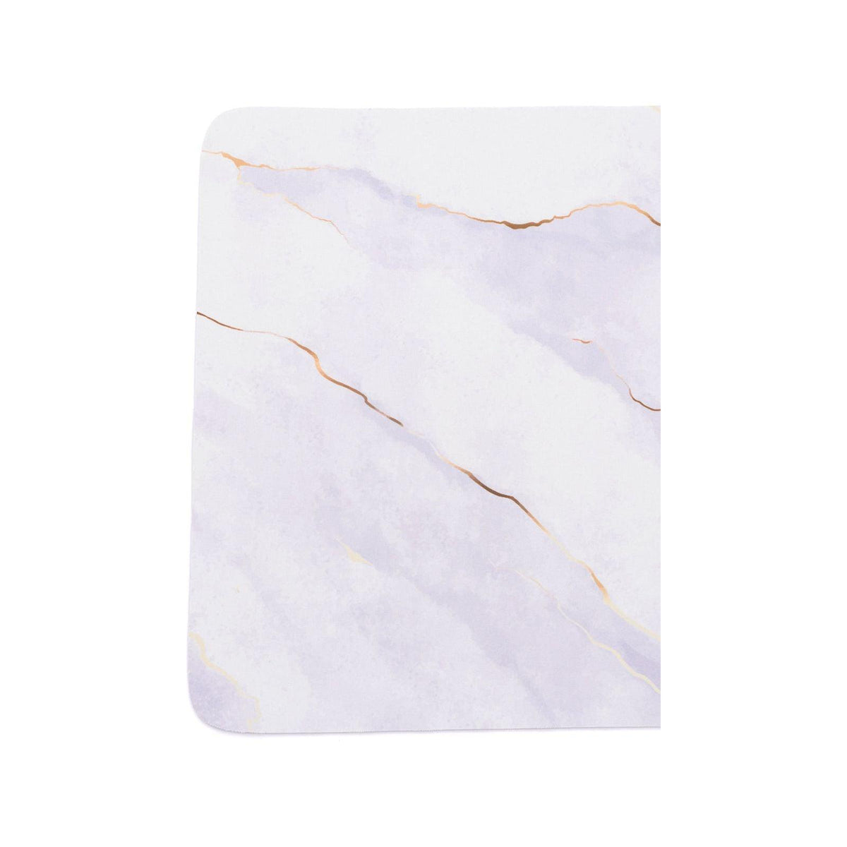 Say No More Luxury desk pad in White Marble - becauseofadi