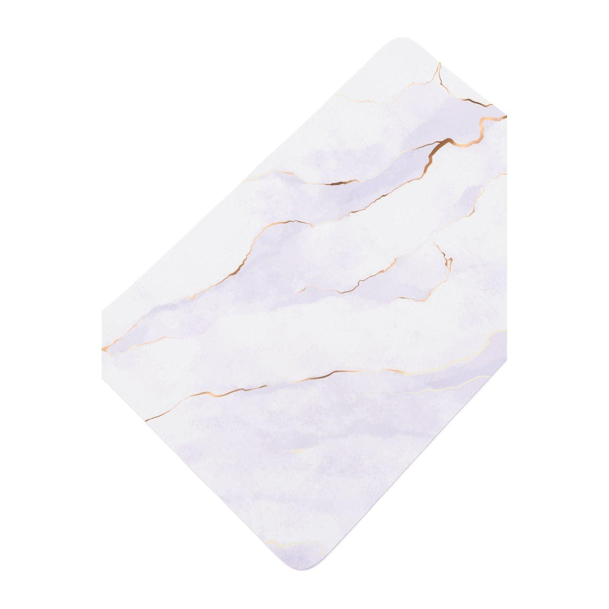 Say No More Luxury desk pad in White Marble - becauseofadi