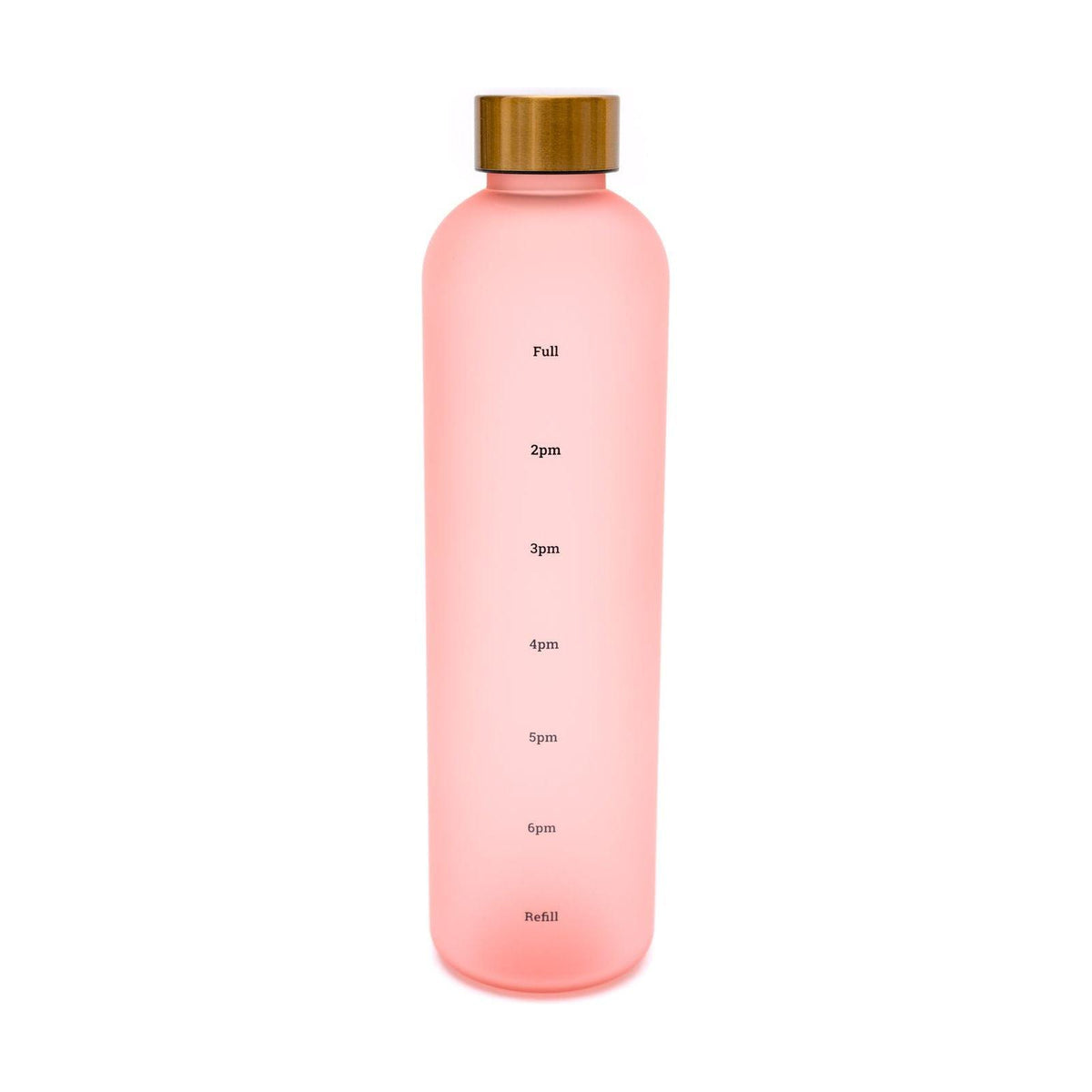 Sippin' Pretty 32 oz Translucent Water Bottle in Pink & Gold - becauseofadi