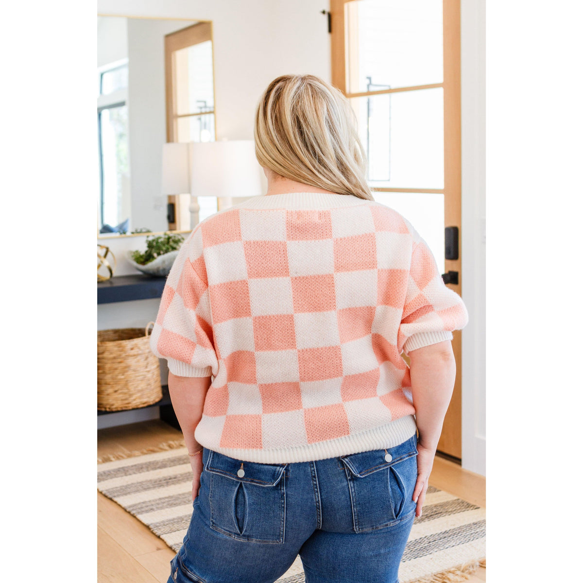 Start Me Up Checkered Sweater - becauseofadi