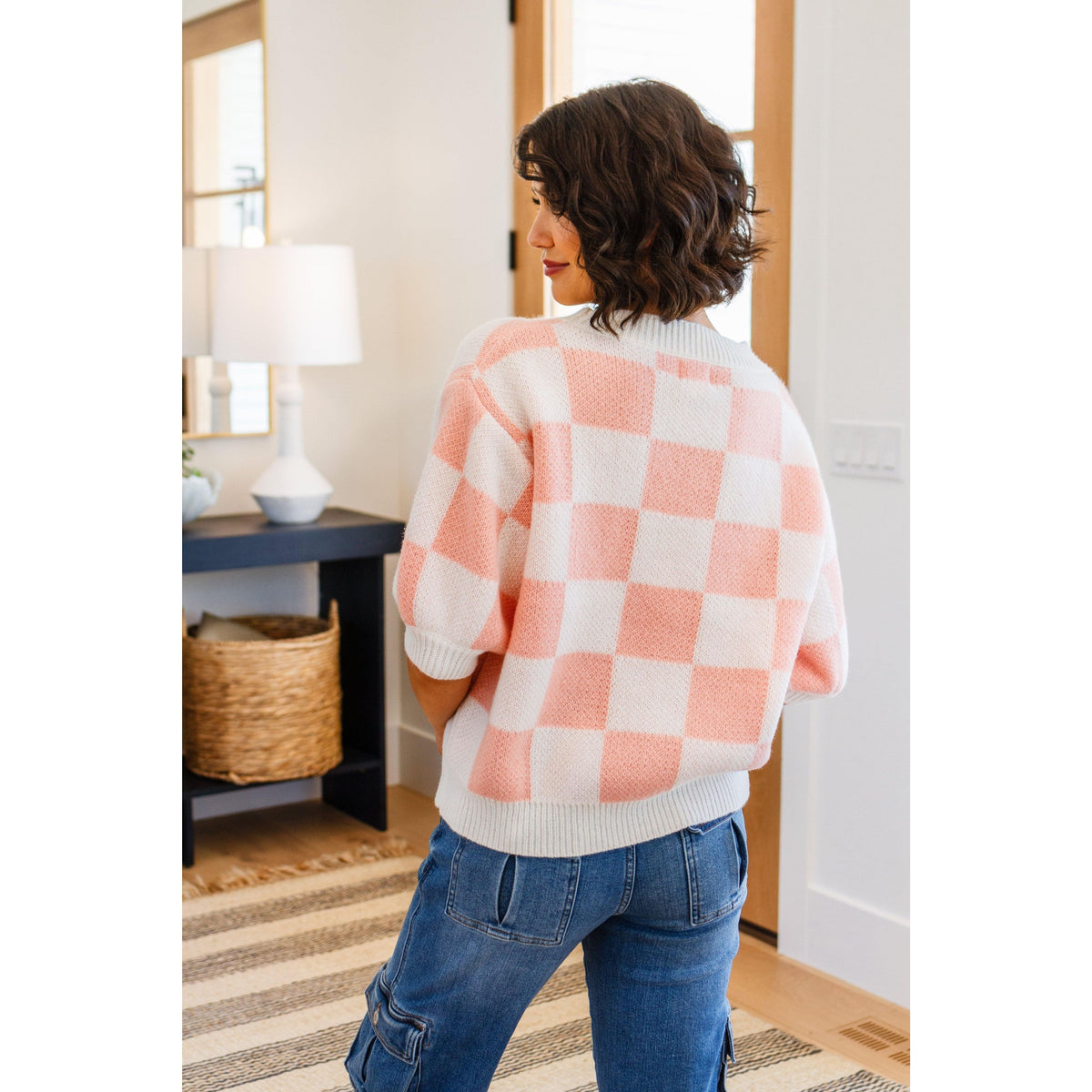 Start Me Up Checkered Sweater - becauseofadi