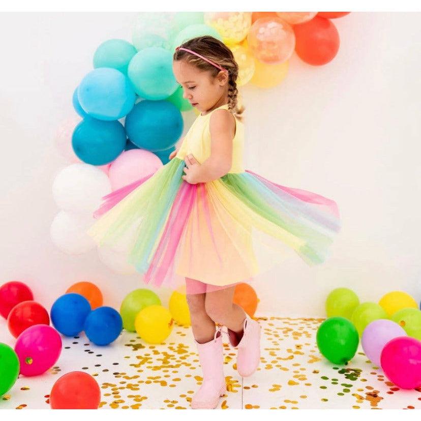 Sweet Wink | Toddler Rainbow Fairy Dress - becauseofadi