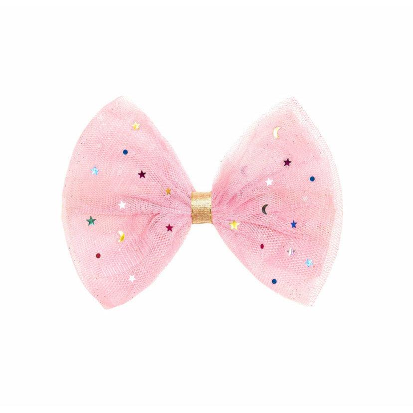 Sweet Wink | Kids Pink Star Bow Hair Clip - becauseofadi