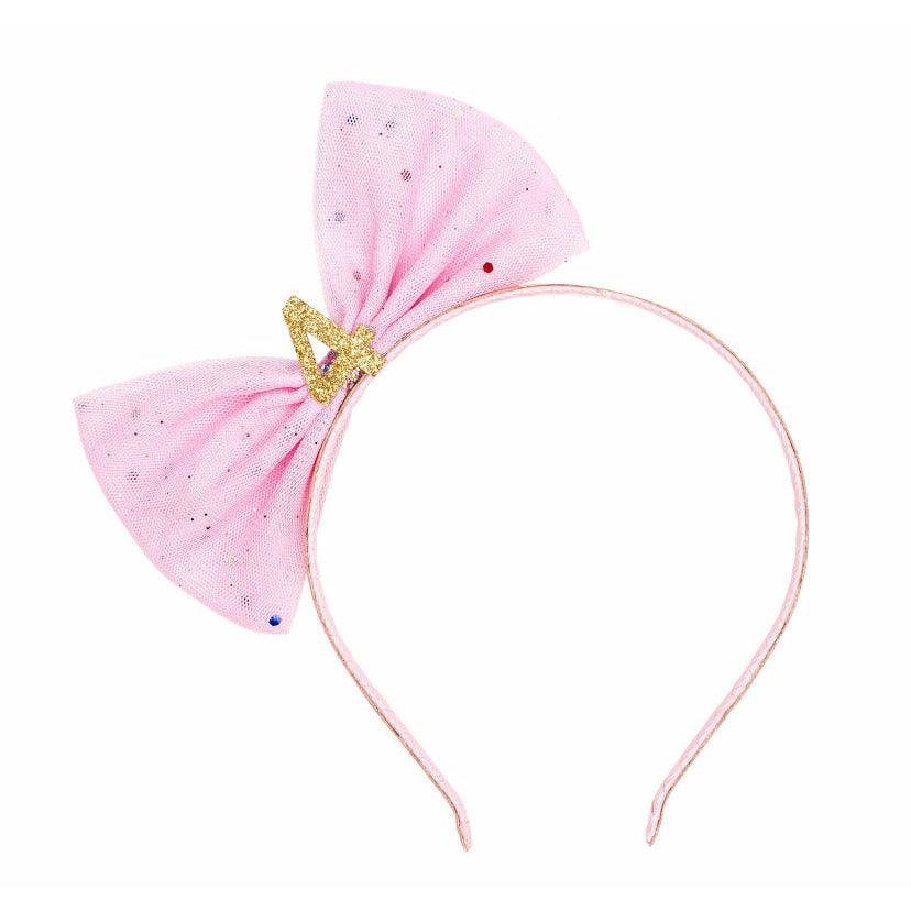 Sweet Wink Birthday Bow Headband - becauseofadi