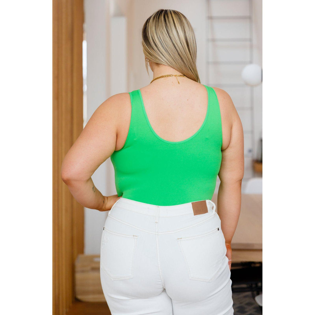 The Basics Bodysuit in Green - becauseofadi
