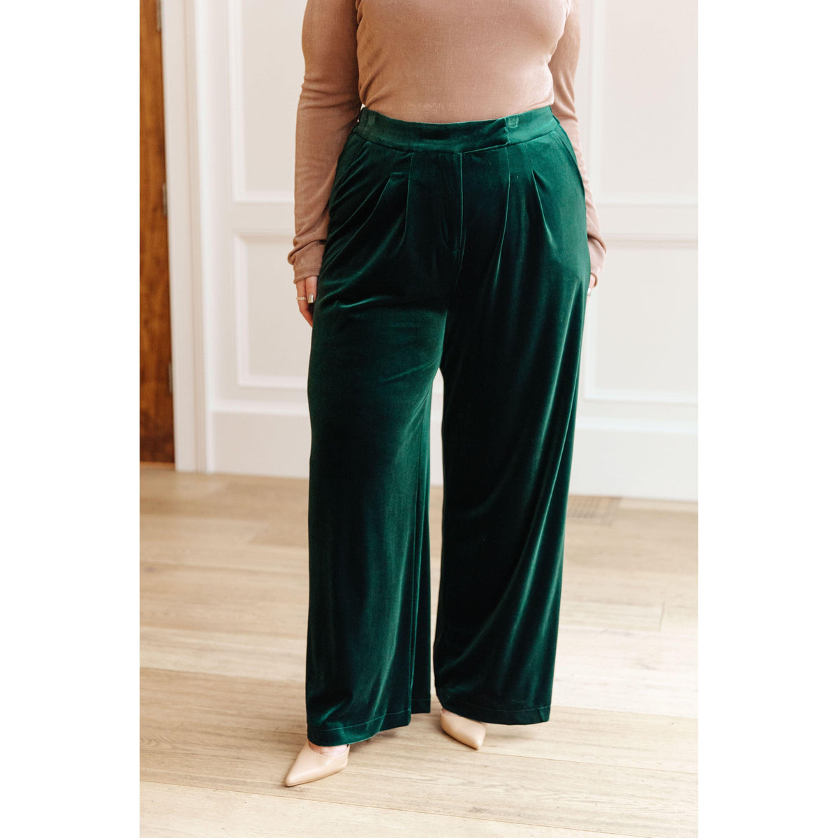 Velvet Elvis Wide Leg Velvet Pants - becauseofadi