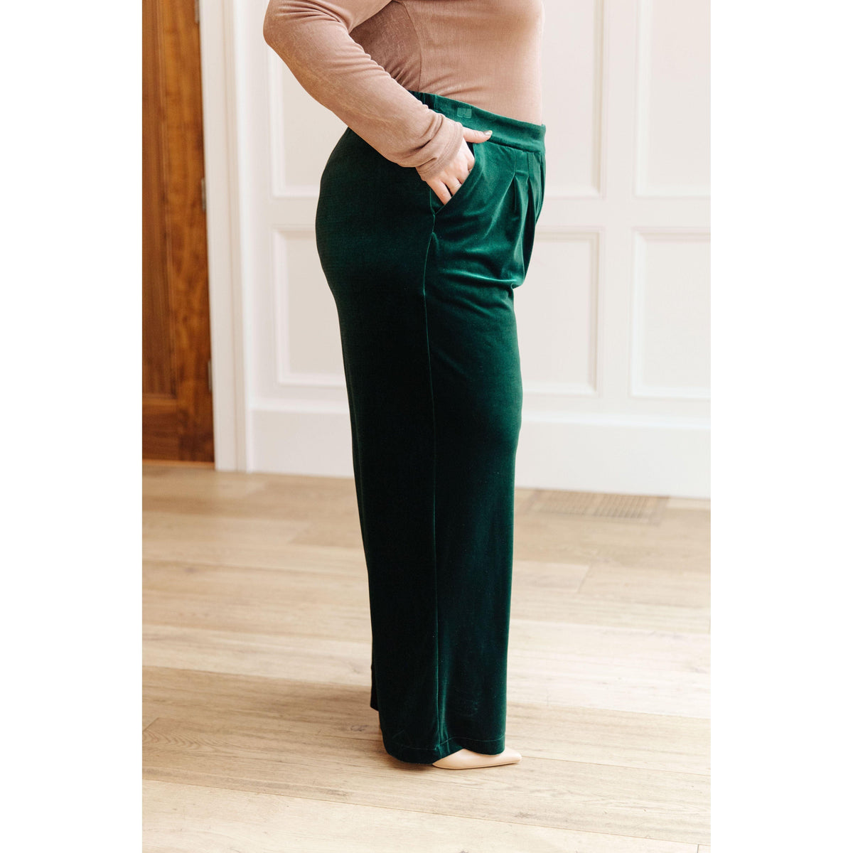 Velvet Elvis Wide Leg Velvet Pants - becauseofadi