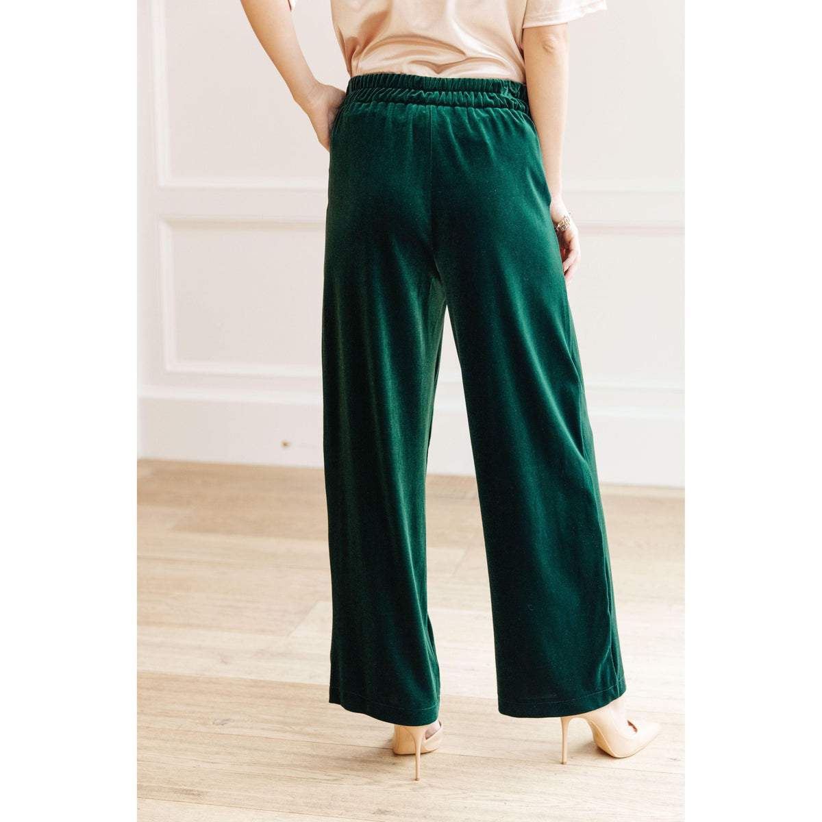 Velvet Elvis Wide Leg Velvet Pants - becauseofadi