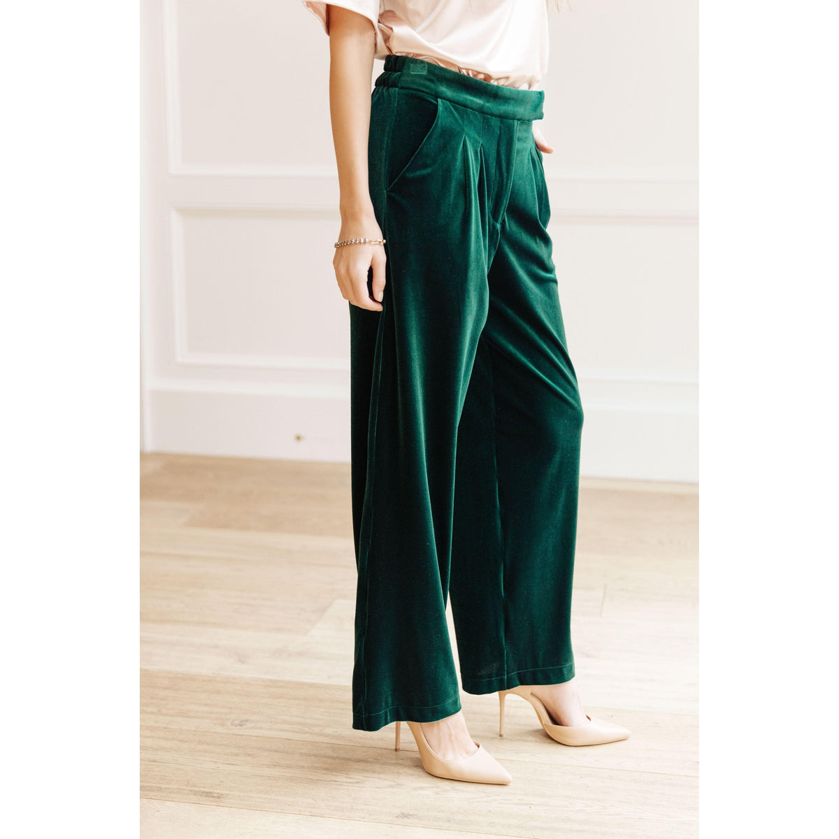 Velvet Elvis Wide Leg Velvet Pants - becauseofadi