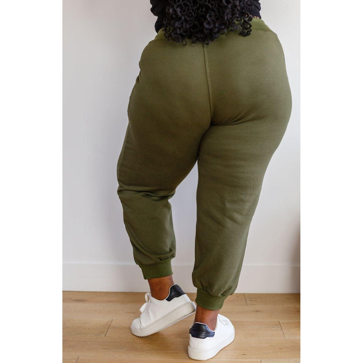 Kick Back Distressed Joggers in Olive - becauseofadi