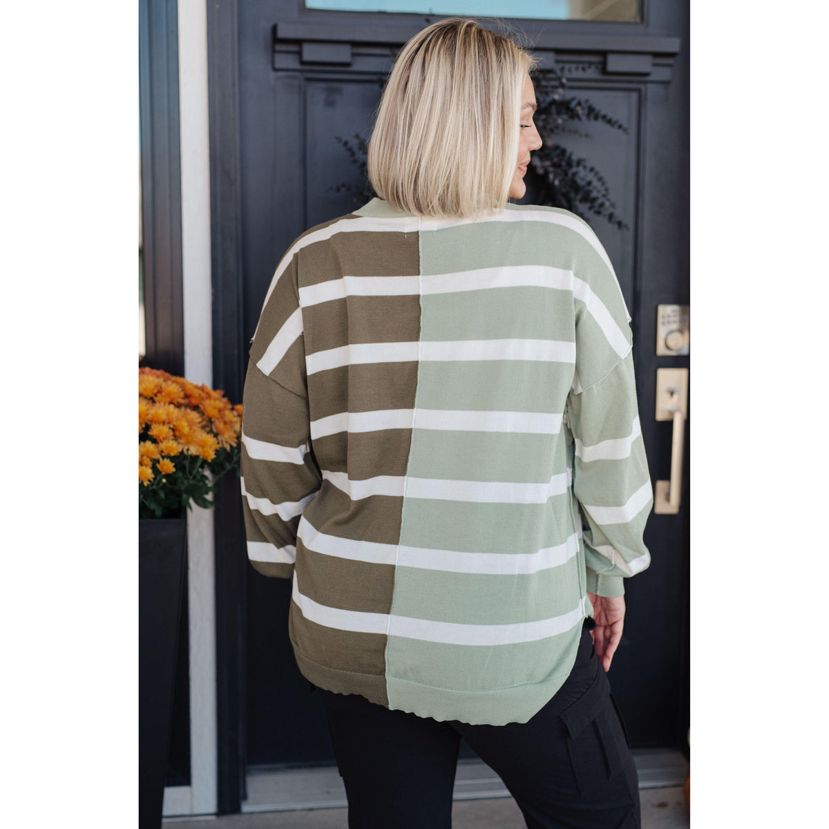 Women's Can't Decide Color Block Striped Sweater - becauseofadi