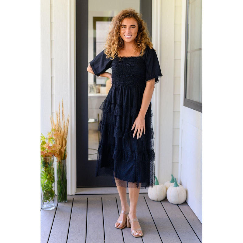 Midnight Waltz Midi Dress - becauseofadi